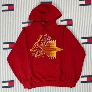 Vintage 80s Jerzees Baltimore Stars hooded sweatshirt